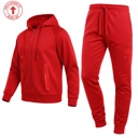Red XXXL Men's Tech Fleece Hoodie & Jogger Set (Sizes, S to 3XL)